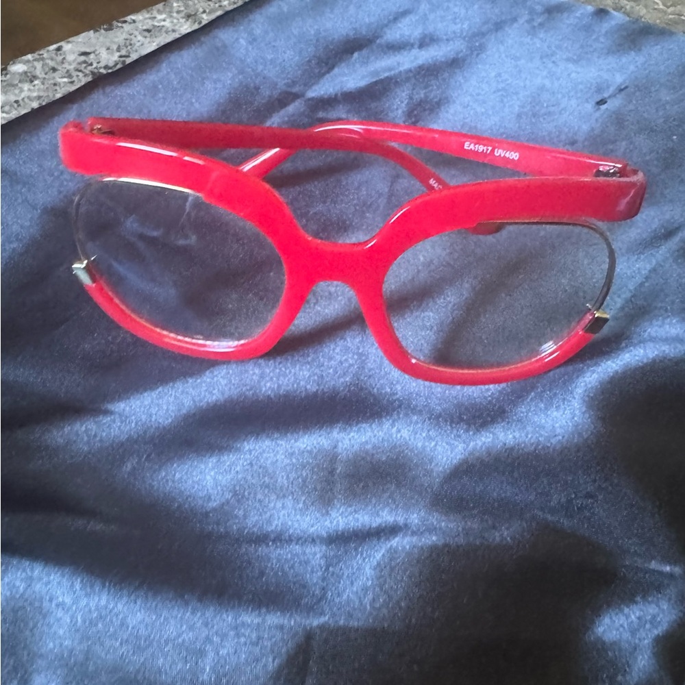 Fashion RED Round Glasses